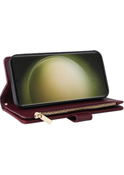 Samsung Galaxy S23 Ultra Kart Yuvaları Için Flip Case Darbeye Cüzdan Kayış (Yurt Dışından) fırsatları