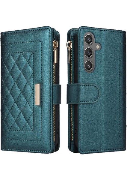 Samsung Galaxy S24 Artı Cüzdan Kayış Darbeye Kart Yuvaları Için Flip Case (Yurt Dışından)