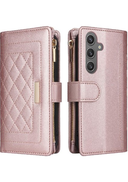Samsung Galaxy S24 Artı Cüzdan Kayış Darbeye Kart Yuvaları Için Flip Case (Yurt Dışından)