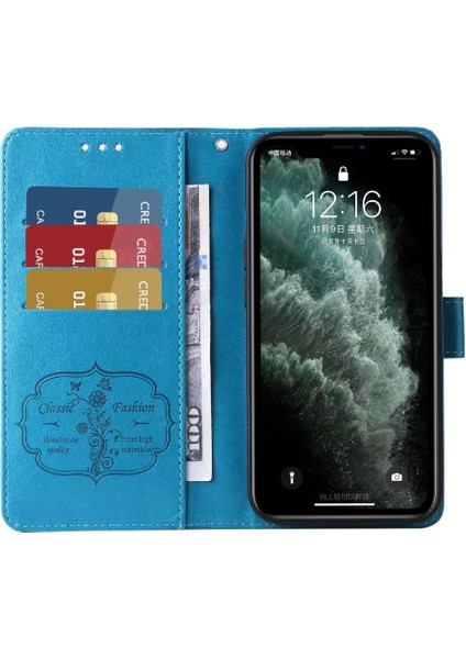 IPhone 11 Pro Max Cardyuvaları Çiçek Deri Flip Case Için Flip Case (Yurt Dışından)