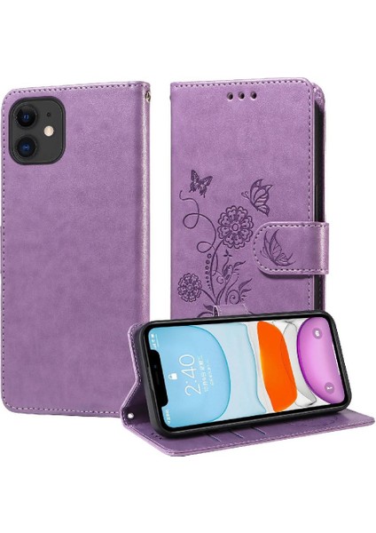 IPhone 11 Için Flip Case Deri Kart Yuvaları Çiçek Flip (Yurt Dışından) fırsatları