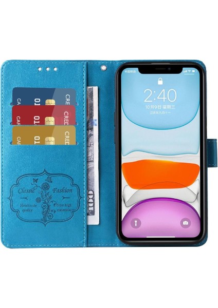 IPhone 11 Için Flip Case Deri Kart Yuvaları Çiçek Flip (Yurt Dışından) indirimleri