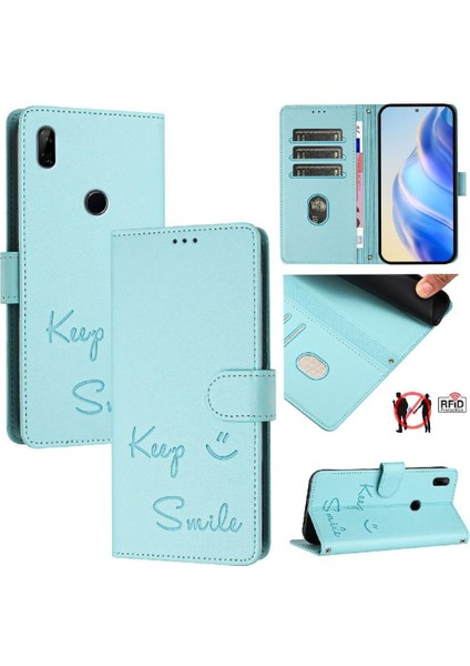 Huawei Y9 Başbakan 2019 Pu Deri Rfıd Engelleme Kart Tutucu Cüzdan (Yurt Dışından)