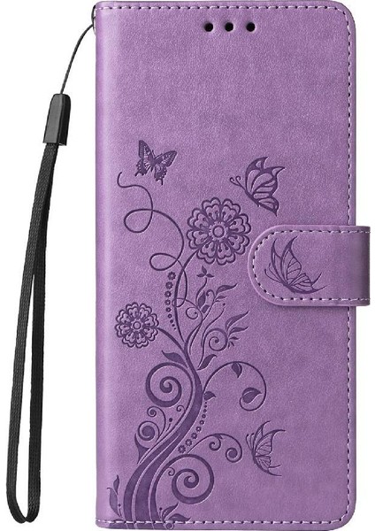 IPhone 15 Pro Kart Yuvaları Flip Deri Çiçek Için Flip Case (Yurt Dışından)