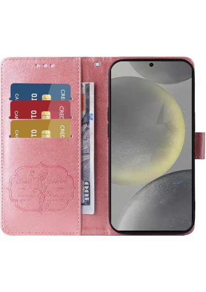 Samsung Galaxy S24 Deri Cardyuvaları Çiçek Flip Case Için Flip Case (Yurt Dışından) indirimleri