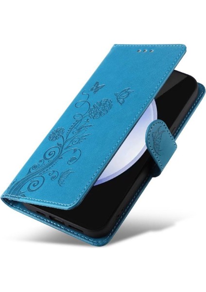 Samsung Galaxy S24 Fe Flip Cardyuvaları Çiçek Deri Için Flip Case (Yurt Dışından) modelleri