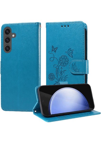 Samsung Galaxy S24 Fe Flip Cardyuvaları Çiçek Deri Için Flip Case (Yurt Dışından) fırsatları