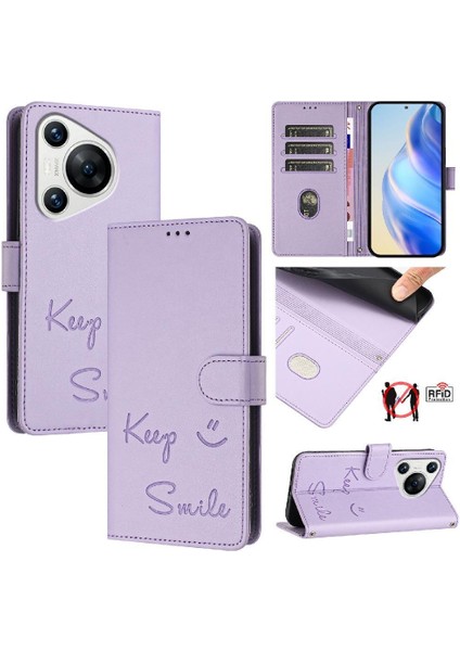 Huawei Pura 70 Için Kılıf Kart Tutucu Cüzdan Rfıd Engelleme Kapak Kapak Pu (Yurt Dışından) indirimleri