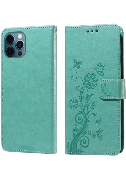 IPhone 13 Pro Max Cardyuvaları Çiçek Flip Deri Için Flip Case (Yurt Dışından)