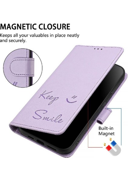 Huawei P Akıllı 2019 Flıp Kapak Pu Deri Rfıd Engelleme Kartı (Yurt Dışından)