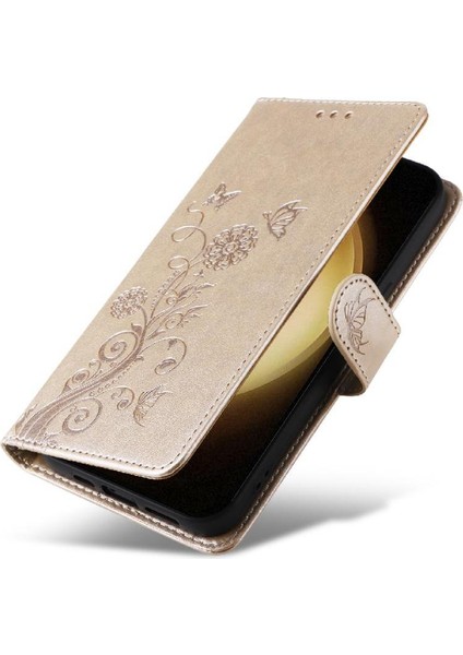 Samsung Galaxy S23 Deri Flip Kart Yuvaları Çiçek Için Flip Case (Yurt Dışından) fırsatları