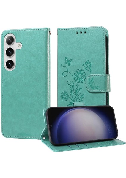 Samsung Galaxy S24 Artı Çiçek Kart Yuvaları Flip Deri Için Flip Case (Yurt Dışından) indirimleri
