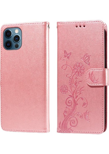 IPhone 13 Pro Max Cardyuvaları Çiçek Flip Deri Için Flip Case (Yurt Dışından)