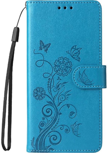 IPhone 6 Için Flip Case Artı Deri Kart Yuvaları Flip Çiçek (Yurt Dışından)