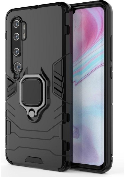 Halka Araba Dağı Kickstand Vaka Xiaomi Mi Cc9 Pro Askeri Sınıf Metal (Yurt Dışından)