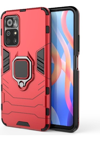 Halka Araba Montaj Kickstand Durumda Xiaomi Redmi Için Not 11T 5g Askeri Sınıf (Yurt Dışından)