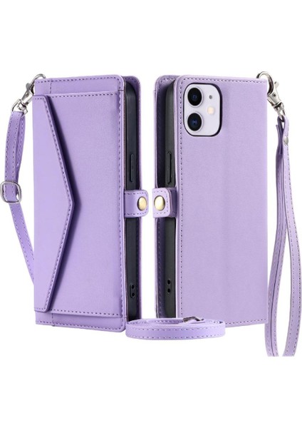 Kadınlar Için Cüzdan Crossbody Durumda IPhone 12 Cüzdan Durumda Rfıd Engelleme (Yurt Dışından)