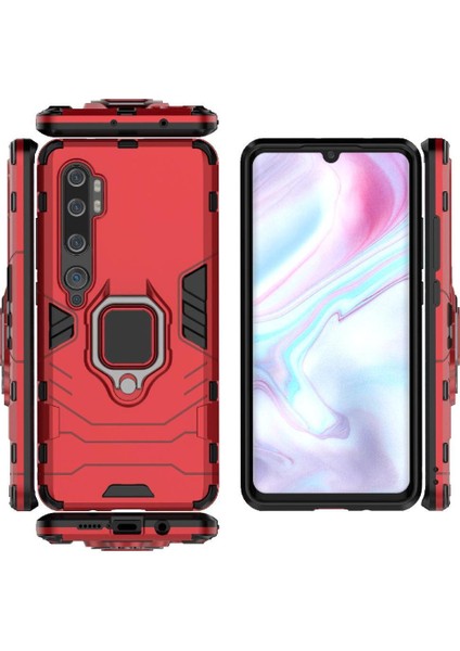 Halka Araba Dağı Kickstand Vaka Xiaomi Mi Cc9 Pro Askeri Sınıf Metal (Yurt Dışından)