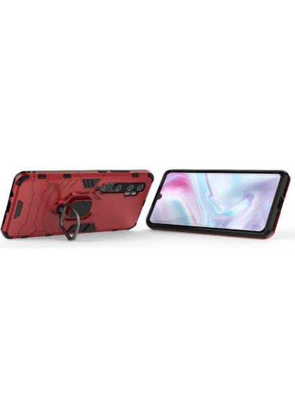 Halka Araba Dağı Kickstand Vaka Xiaomi Mi Cc9 Pro Askeri Sınıf Metal (Yurt Dışından)