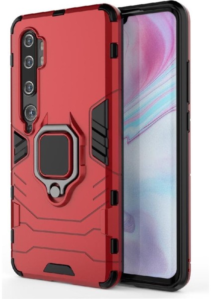 Halka Araba Dağı Kickstand Vaka Xiaomi Mi Cc9 Pro Askeri Sınıf Metal (Yurt Dışından)