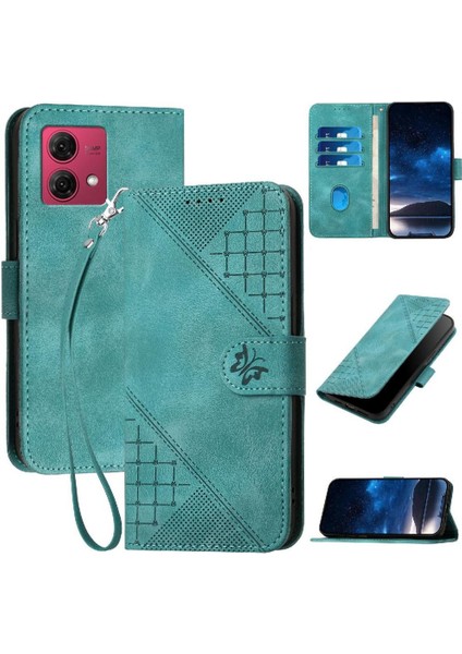 Motorola Moto G84 5g Için Ayrılabilir El Kayışı ve Kredi ile Flip Case (Yurt Dışından)