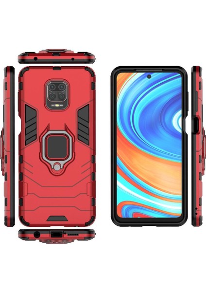 Halka Araba Montaj Kickstand Durumda Xiaomi Redmi Not 9 Için Pro Max Darbeye (Yurt Dışından)