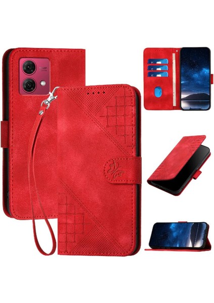 Motorola Moto G84 5g Için Ayrılabilir El Kayışı ve Kredi ile Flip Case (Yurt Dışından)