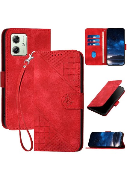 Motorola Moto G54 5g Yüksek Kalite Deri Telefon Kılıfı Için Flip Case ile (Yurt Dışından)