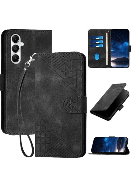 Ayrılabilir El Kayışı ile Samsung Galaxy M35 Için Flip Case Kabartmalı Yüksek (Yurt Dışından)