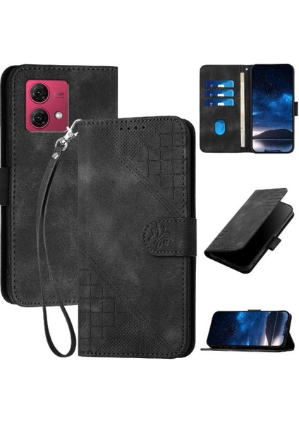 Motorola Moto G84 5g Için Ayrılabilir El Kayışı ve Kredi ile Flip Case (Yurt Dışından)