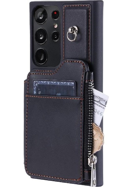 Samsung Galaxy S22 Ultra 5g Için Cüzdan Kılıf Flip Folio Kılıf 3 Büyük Kart (Yurt Dışından) modelleri