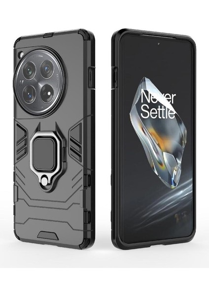 Oneplus 12 Askeri Sınıf Koruma Için Halka Araba Montaj Kickstand Durumda (Yurt Dışından)