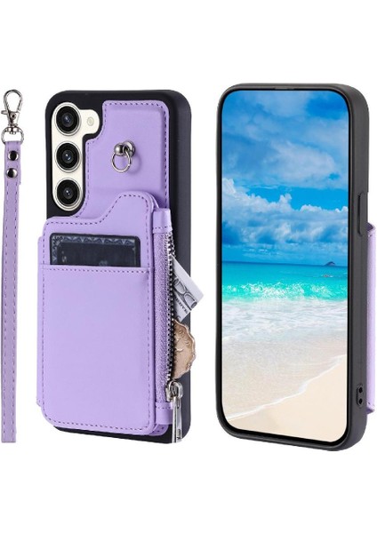 Cüzdan Kılıf Samsung Galaxy S23 Artı Flip Folio Kılıf Pu Deri Rfıd 3 (Yurt Dışından)