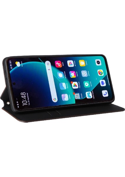 Xiaomi 14T Pro Pu Deri Kart Yuvaları Için Flip Case Tutucu 3D Desen (Yurt Dışından)