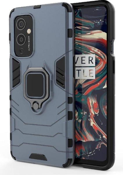 Oneplus 9 Darbeye Dayanıklı Metal Halka Tutucu Için Halka Araba Montaj Kickstand Durumda (Yurt Dışından)