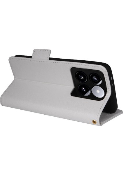 Xiaomi 14T Manyetik Pu Deri Yan Toka Cüzdan Kart Yuvaları Için Flip Case (Yurt Dışından) modelleri