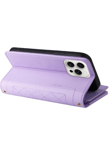 IPhone 16 Için Flip Case Pro Max Kayış Darbeye Cüzdan Kart Yuvaları (Yurt Dışından)