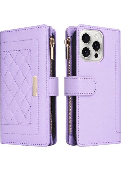 IPhone 16 Için Flip Case Pro Max Kayış Darbeye Cüzdan Kart Yuvaları (Yurt Dışından)