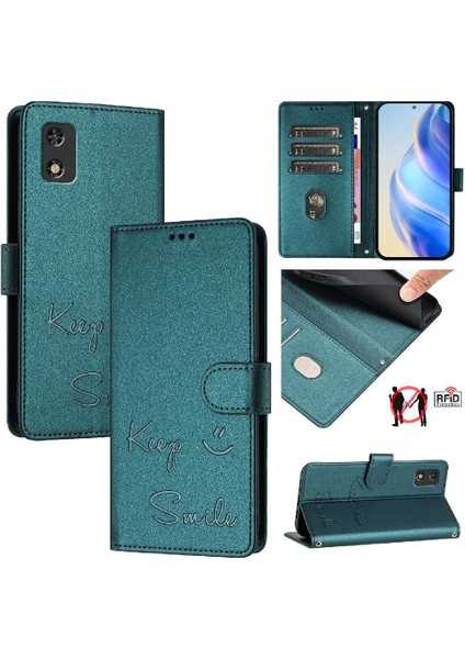 Tecno Pop 5c Flıp Kapak Kart Tutucu Cüzdan Pu Deri Rfıd Için Kılıf (Yurt Dışından)