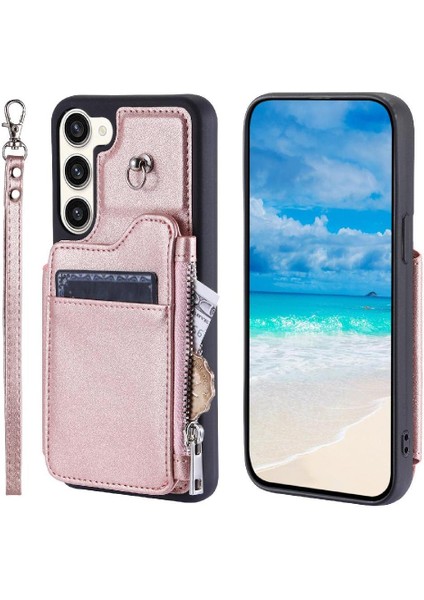 Samsung Galaxy S23 Flip Folio Kılıf Için Cüzdan Durumda Kickstand Rfıd Engelleme (Yurt Dışından)
