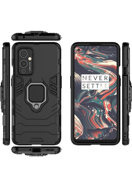 Oneplus 9 Darbeye Dayanıklı Metal Halka Tutucu Için Halka Araba Montaj Kickstand Durumda (Yurt Dışından)