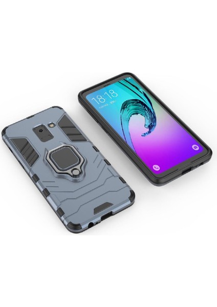 Halka Araba Dağı Kickstand Kılıf Samsung Galaxy A8 2018 Kickstand Metal (Yurt Dışından)