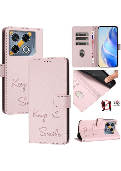 Infinix Gt 20 Pro Flıp Kapak Pu Deri Kart Tutucu Cüzdan Rfıd Için Kılıf (Yurt Dışından)