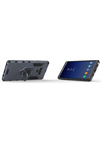 Halka Araba Dağı Kickstand Kılıf Samsung Galaxy Note9 Askeri Sınıf Yüzük (Yurt Dışından)