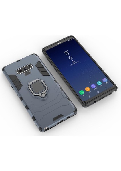 Halka Araba Dağı Kickstand Kılıf Samsung Galaxy Note9 Askeri Sınıf Yüzük (Yurt Dışından)