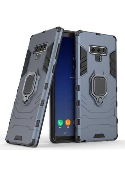 Halka Araba Dağı Kickstand Kılıf Samsung Galaxy Note9 Askeri Sınıf Yüzük (Yurt Dışından)