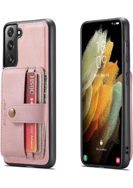 Samsung Galaxy S21 Kablosuz Şarj Cüzdan Manyetik Rfıd Için Kılıf (Yurt Dışından)