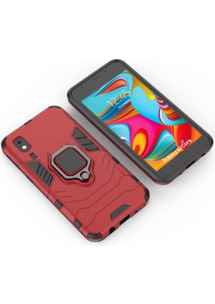 Halka Araba Dağı Kickstand Kılıf Samsung Galaxy A2 Çekirdek Metal Halka Tutucu (Yurt Dışından) fırsatları