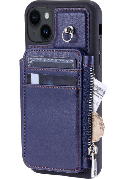 IPhone 15 Için Cüzdan Durumda Kickstand Flip Folio Kılıf 3 Büyük Kart Rfıd Pu (Yurt Dışından) indirimleri