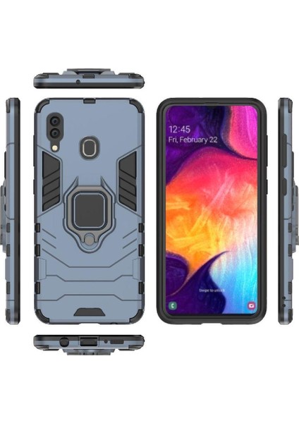 Halka Araba Dağı Kickstand Kılıf Samsung Galaxy Için A30 Kickstand Metal Halka (Yurt Dışından)